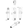 Комплект для биде LEMARK LM8092С с гигиеническим душем LM8092C