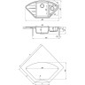 Кухонная мойка LEMARK IRKANA 980 серый шелк 9910047