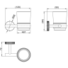 Стакан для ванной LEMARK BELUGA LMA-8035S-BN брашированный никель